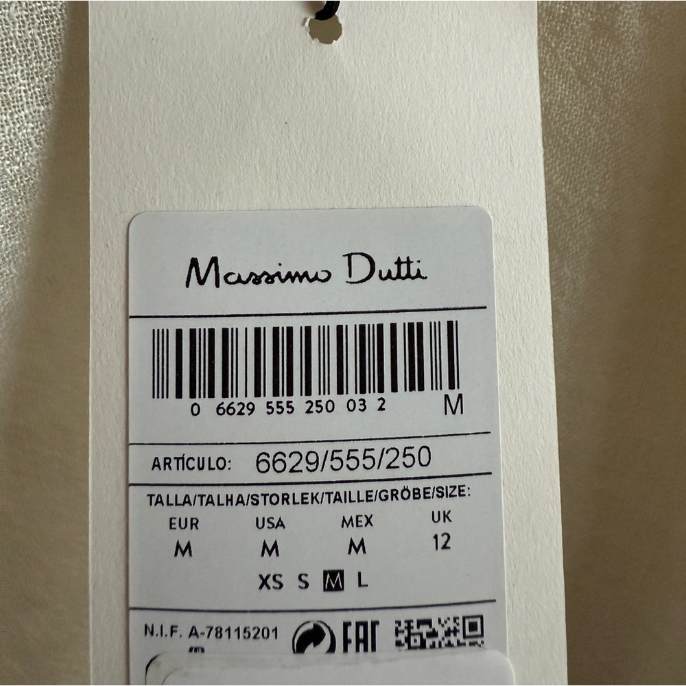 Massimo Dutti Linen Blend Maxi Dress - Picture 3 of 8